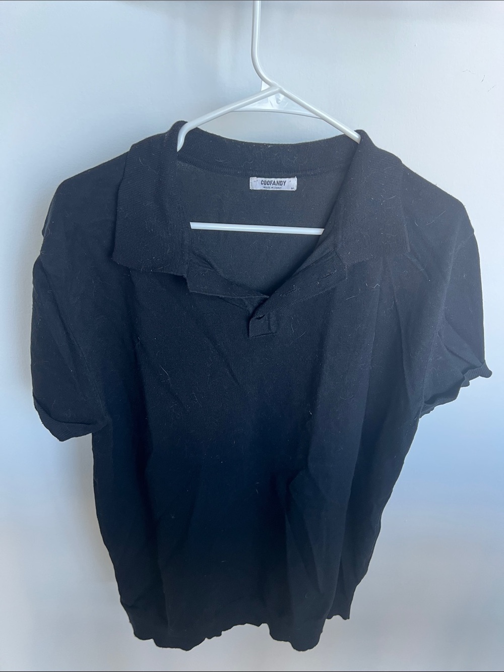 Black Men’s Polo Shirt - Classic Short Sleeve